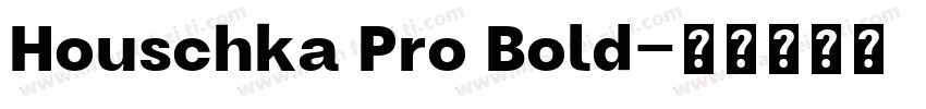Houschka Pro Bold字体转换